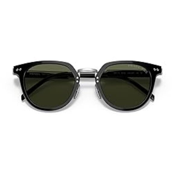 NEW PRADA PR17YS 1AB03R Black/Green Polarized MEN SUNGLASSES PRADA SPR 17Y - Picture 2 of 3